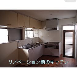 キッチン/ビフォー/中古を買ってリノベーション/リフォーム/中古一戸建て...などのインテリア実例 - 2016-03-13 22:11:19