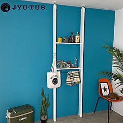 壁面収納/DIYのある暮らし/DIY家具/カリフォルニアインテリア/ターコイズブルー...などのインテリア実例 - 2023-06-16 20:30:16