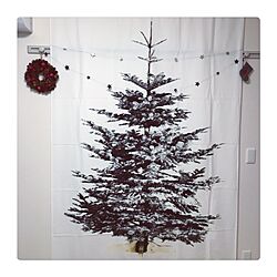 部屋全体/タペストリー/クリスマス/IKEAのインテリア実例 - 2015-11-06 18:15:21