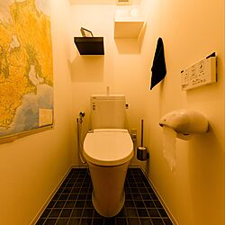 タイル張りの床/トイレ/無印良品/IKEA/ハコリノベ...などのインテリア実例 - 2020-08-10 14:12:36