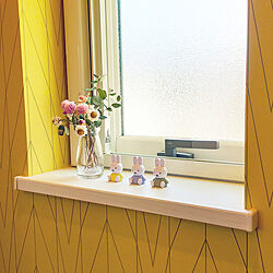 棚/トイレの窓/ドライフラワーが好き♡/春のディスプレイ/黄色の壁紙...などのインテリア実例 - 2021-05-03 10:34:59