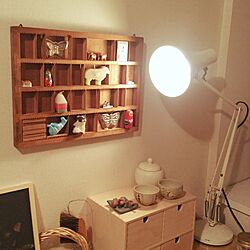 机/アンティーク/壁面ディスプレイ/照明/IKEAのインテリア実例 - 2016-01-24 19:05:30