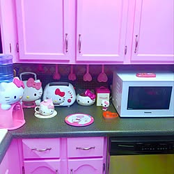 Pink/pink room/girly/pink kitchen/HELLO KITTY...などのインテリア実例 - 2020-10-19 08:29:18