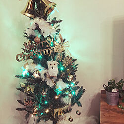MerryXmas/クリスマスツリー/クリスマスツリー150cm/クリスマスツリー出しました/テレビ台...などのインテリア実例 - 2017-11-15 07:08:05