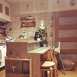 キッチン/IKEA/DIY/賃貸アパート/ナチュラルのインテリア実例 - 2016-06-19 22:37:05