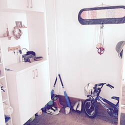 玄関/入り口/自転車/IKEA/おもちゃ/雑貨...などのインテリア実例 - 2015-07-02 14:54:57