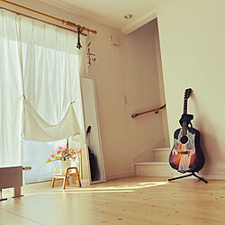 ギター/ギターのある部屋/花のある暮らし/リビングのインテリア実例 - 2022-01-20 12:24:20