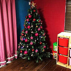 リビング/クリスマス/クリスマスツリー180cm/クリスマスツリーのインテリア実例 - 2015-11-24 23:38:06