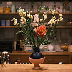 花瓶/花器/フラワーベース/花/花のある暮らし...などのインテリア実例 - 2021-01-07 20:04:32