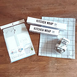 机/新商品買ったよ！/セリア♡/クックガード/KITCHEN WRAP...などのインテリア実例 - 2018-07-19 19:05:21