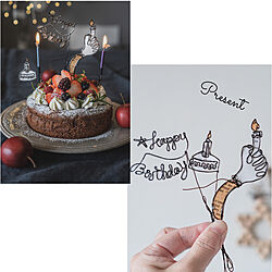 プレゼント企画/ケーキピック/birthday cake/おうち時間/暮らしを楽しむ...などのインテリア実例 - 2021-12-17 08:30:37