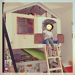 ベッド周り/子供部屋　/IKEA/子供部屋/子供スペース...などのインテリア実例 - 2015-07-12 20:23:06