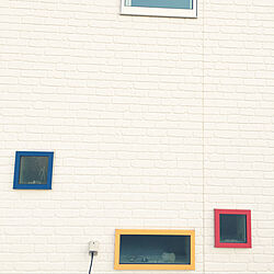 可愛い窓/ケイミュー/カラフル/小窓/白い壁...などのインテリア実例 - 2019-03-16 21:17:54