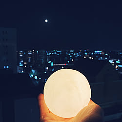 窓からの眺め/夜景が観える部屋/夜風が気持ち良い✨/照明/間接照明のある暮らしのインテリア実例 - 2020-10-02 19:02:14