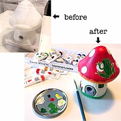 玄関/入り口/プチDIＹ/アクリル絵の具で色付け/お絵かき/カエルコレクター...などのインテリア実例 - 2017-06-19 06:35:36