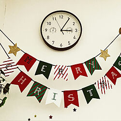 クリスマス飾り/掛け時計/こどものいる暮らし/いつもいいねやコメありがとうございます/壁/天井のインテリア実例 - 2020-11-29 07:47:03