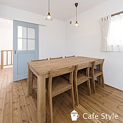 ナチュラル/カフェ風/洋室/部屋全体/造作建具...などのインテリア実例 - 2017-04-11 17:14:30