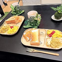 机/モーニングプレート /カエルコレクター/お気に入りの食器/朝食...などのインテリア実例 - 2017-03-19 07:06:28