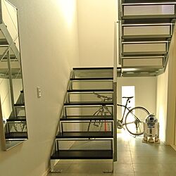 玄関/入り口/階段/スケルトン階段のインテリア実例 - 2016-07-27 00:25:10