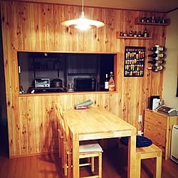 壁/天井/初投稿/お酒コーナー/男前もナチュラルも好き/壁紙屋本舗...などのインテリア実例 - 2016-08-23 02:04:57