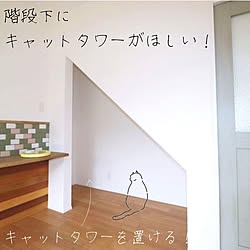 木造注文住宅/人生の景色を変えよう/リノベーション/リフォーム/階段下キャットタワー...などのインテリア実例 - 2021-11-25 16:46:18