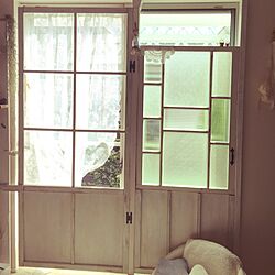 壁/天井/窓枠/DIY/レースカーテン/IKEA...などのインテリア実例 - 2016-09-26 13:18:43