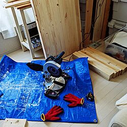 棚/作業用テーブル/DIY/木材カット/２×４材...などのインテリア実例 - 2023-08-24 13:57:06