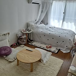 部屋全体/可愛いのが好き/自分だけの空間/一人暮らし/天蓋...などのインテリア実例 - 2023-09-19 13:18:37