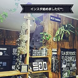 リビング/インスタデビューしました♡/インスタ→310akochi/男前/いつもいいね！ありがとうございます♪...などのインテリア実例 - 2016-11-30 21:11:46