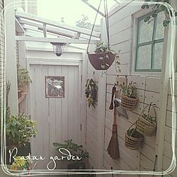 玄関/入り口/手作り/サンルーム/DIY/植物...などのインテリア実例 - 2014-05-20 15:35:44