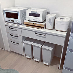 オーブントースター/IKEA/インテリアカラー/シンプル/カウンター...などのインテリア実例 - 2022-08-02 12:05:59