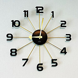 ウォールクロック/掛け時計/時計/リビング/真鍮...などのインテリア実例 - 2024-04-11 09:15:51