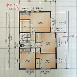 部屋全体/二階/間取り図/マイホーム/新築一軒家...などのインテリア実例 - 2015-06-29 11:49:00