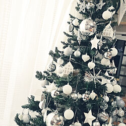 クリスマス/クリスマスツリー150cm/ニトリのツリー/ホワイトが好きのインテリア実例 - 2018-11-08 07:28:46