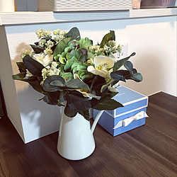 造花のある暮らし/IKEA 雑貨/観葉植物/IKEA/机のインテリア実例 - 2020-05-11 20:44:59