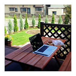 ウッドデッキ/MacBook Pro/庭/植物のインテリア実例 - 2013-07-28 15:51:05