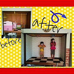 壁/天井/汚部屋/before→after/押入れ改造/押入れリメイク中...などのインテリア実例 - 2015-09-22 17:17:37