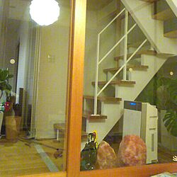 部屋全体/ソルトランプ/階段/和室から/ガラスの建具...などのインテリア実例 - 2017-03-02 21:10:05