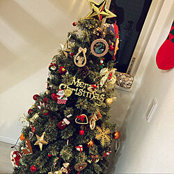 クリスマスツリー150cm/クリスマスオーナメント/クリスマスツリー/リビングのインテリア実例 - 2020-12-11 02:04:12