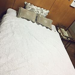 ベッド周り/枕カバー/アンティークのインテリア実例 - 2017-04-11 14:05:51