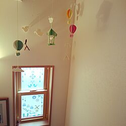 壁/天井/階段/セリア/気球/モビールのインテリア実例 - 2016-08-02 08:14:01