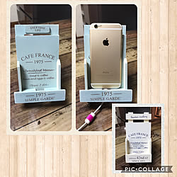 バス/トイレ/スマホスタンド/100均DIY/私にも出来ました/フレンチポタジェシリーズ...などのインテリア実例 - 2017-08-30 21:53:49