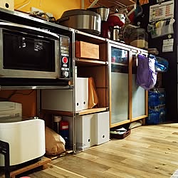 キッチン/電子レンジの威圧感/無印良品のインテリア実例 - 2016-07-09 11:10:29