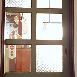 玄関/入り口/ガラスシート/ドア/ペイント/DIYのインテリア実例 - 2016-03-23 11:23:22