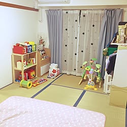 ベッド周り/おもちゃ収納/こどもと暮らす。/ニトリ/IKEAのインテリア実例 - 2016-12-07 20:54:56