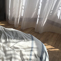 ベッド周り/sunlight/white bedsheet/照明のインテリア実例 - 2018-04-28 16:18:08