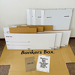 届きました♡/白い箱/fellowes/fellowes bankersbox/BANKERS BOX...などのインテリア実例 - 2022-01-19 13:47:03