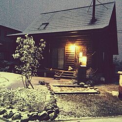 部屋全体/雪だ雪だユキだー♥︎/めったにない我が家の白装束/やりたい放題/隠れ2階のインテリア実例 - 2014-02-08 06:42:48