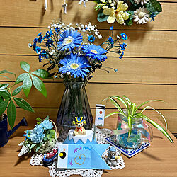 Seria花瓶/青い花♡/こどもの日/お気に入り☻/HAPPY♡...などのインテリア実例 - 2023-04-15 06:39:46