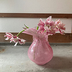 チューリップ/花瓶/昭和/平家/お花のある暮らし...などのインテリア実例 - 2021-02-04 09:26:28